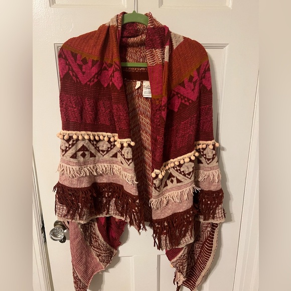 MOTH Anthropologie Durango Jacquard Boho Sweater Vest - Picture 4 of 6